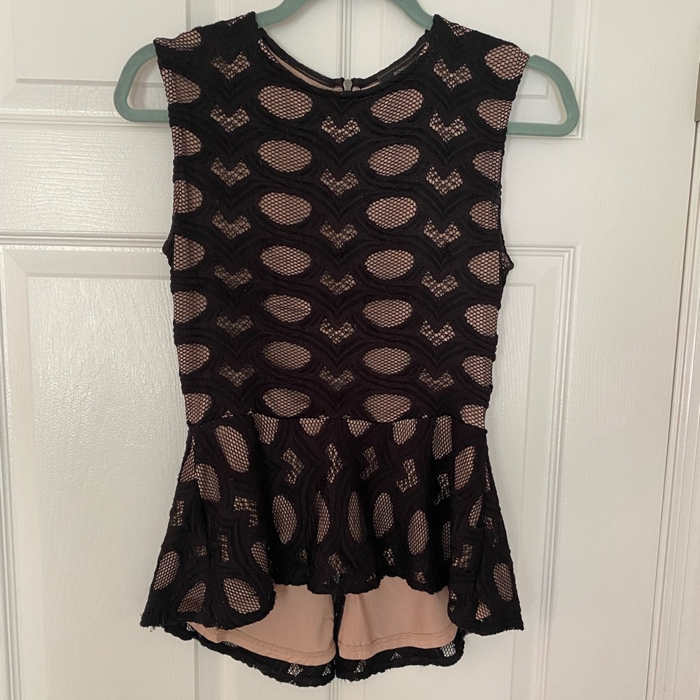 BCBG XS Peplum Top